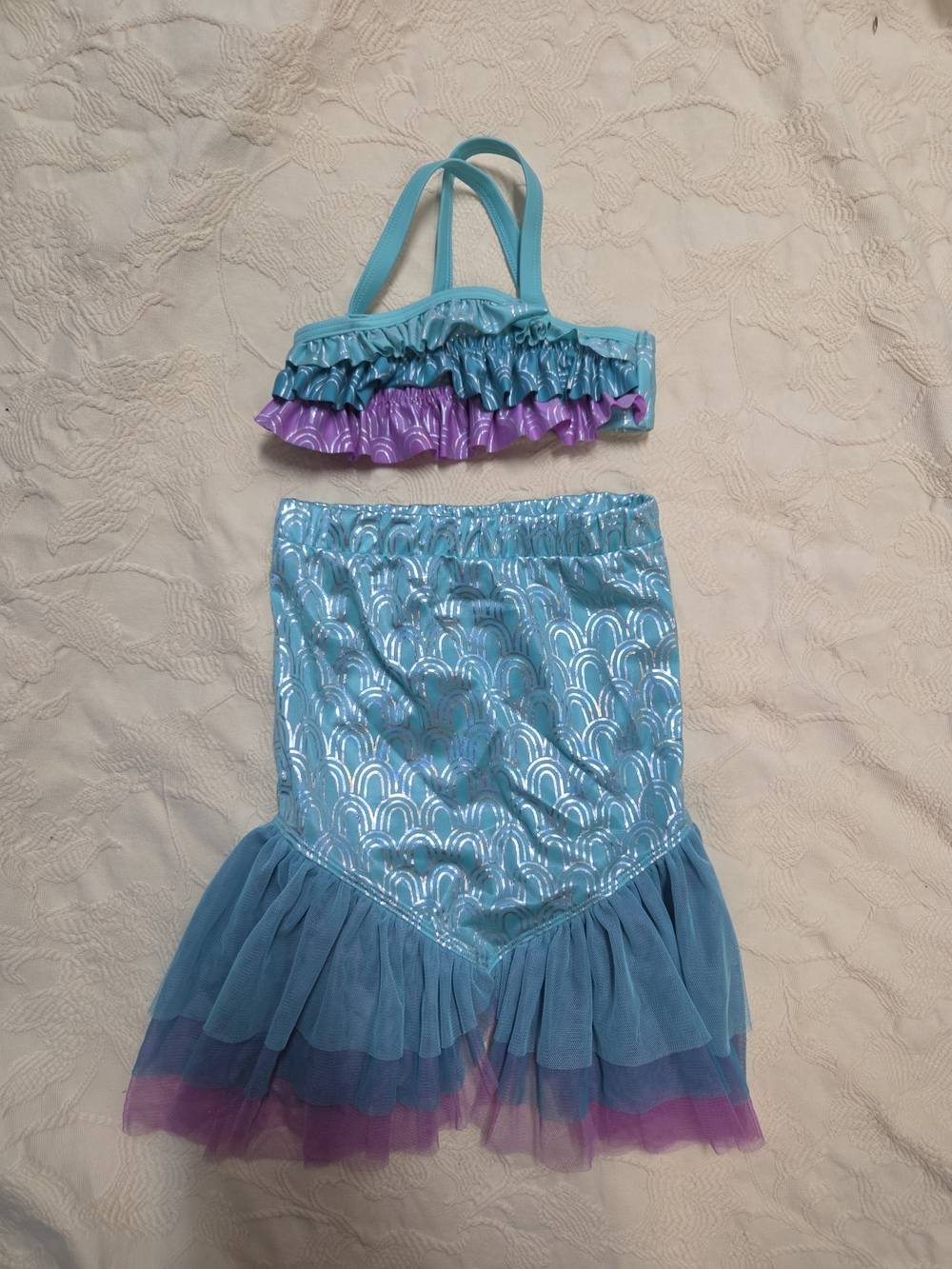 Cat & Jack Mermaid Swimsuit Set 2T